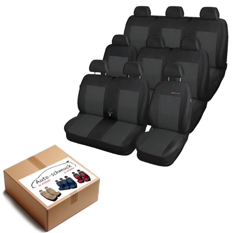 Transit Sitzbezüge nach Maß Autoplanen perfekte Passform Schonbezüge Sitzschoner Velour + Strickpolster ®Auto-schmuck (VII Bus 9 p1) von Auto-schmuck so einfach so kreativ