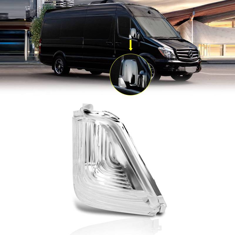 AutoBeeDen Blinker für Mercedes Benz MB Sprinter 906 06/2006-01/2018, 907/910 02/2018-up; Volkswagen VW Crafter 30-50 (2E) 2006-2016 (Klar Rechte) von AutoBeeDen