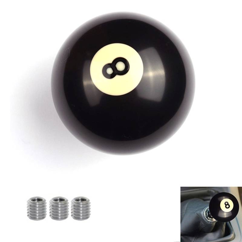 AutoBoy Universal Schaltknauf Schwarz Ball Shape Auto Schaltknauf Schaltkopf für Most manuellen und automatischen Autos ohne Lock Taste von AutoBoy