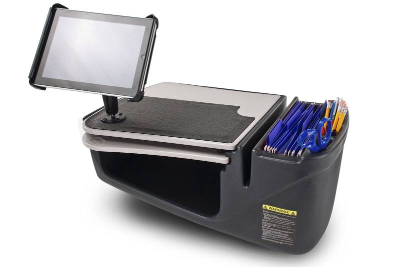 AUTOEXEC AUE10004 GripMaster Auto-Schreibtisch mit Tablet-Halterung, Grau von AUTOEXEC