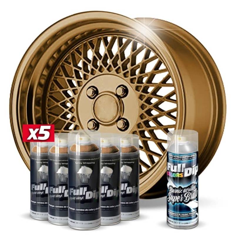 AutoFullCar 5 Pack Full DIP Glossy METALLIC Bronze von AutoFullCar
