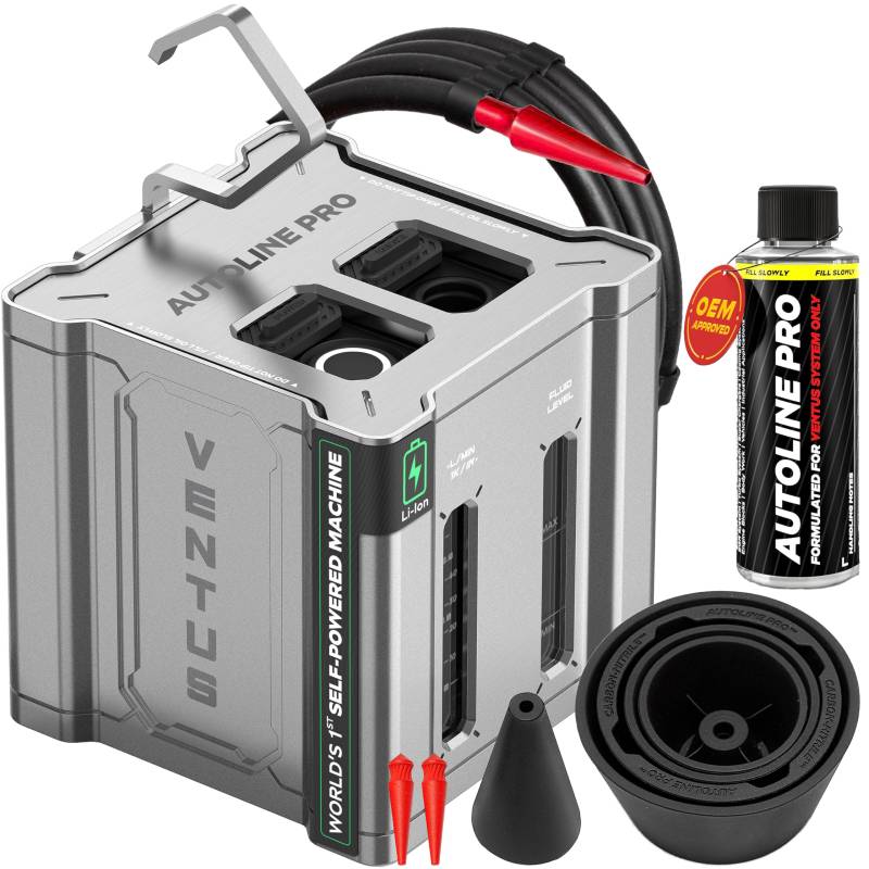 AutoLine Pro Automotive Ventus Rauchmaschine Lecktester EVAP Vakuum – weltweit führende selbstbetriebene Li-Ion-Akkueinheit – OEM geruchloser Fulid hält 500 Tests – eingebauter Luftkompressor – von AutoLine Pro