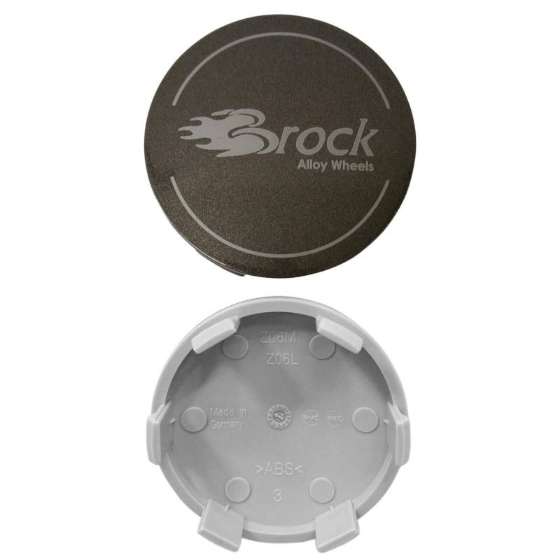 4 Stück Original Brock Nabendeckel 60mm 4er Satz 4er Set Felgendeckel Felgenkappen Nabenkappen Nabenabdeckung Radnabendeckel Raddeckel EM163 (Dark Sparkle) von AutoPremiumTeile