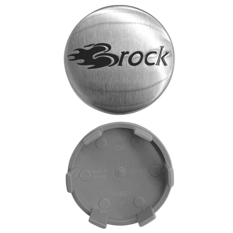 4 Stück Original Brock Nabendeckel 60mm Edelstahl Matt EM49 4er-Set Nabenkappen Felgenkappen Radnabenkappen Nabenabdeckungen Felgennabenabdeckungen Radnabenabdeckungen Felgennabendeckel Radnabendeckel von AutoPremiumTeile
