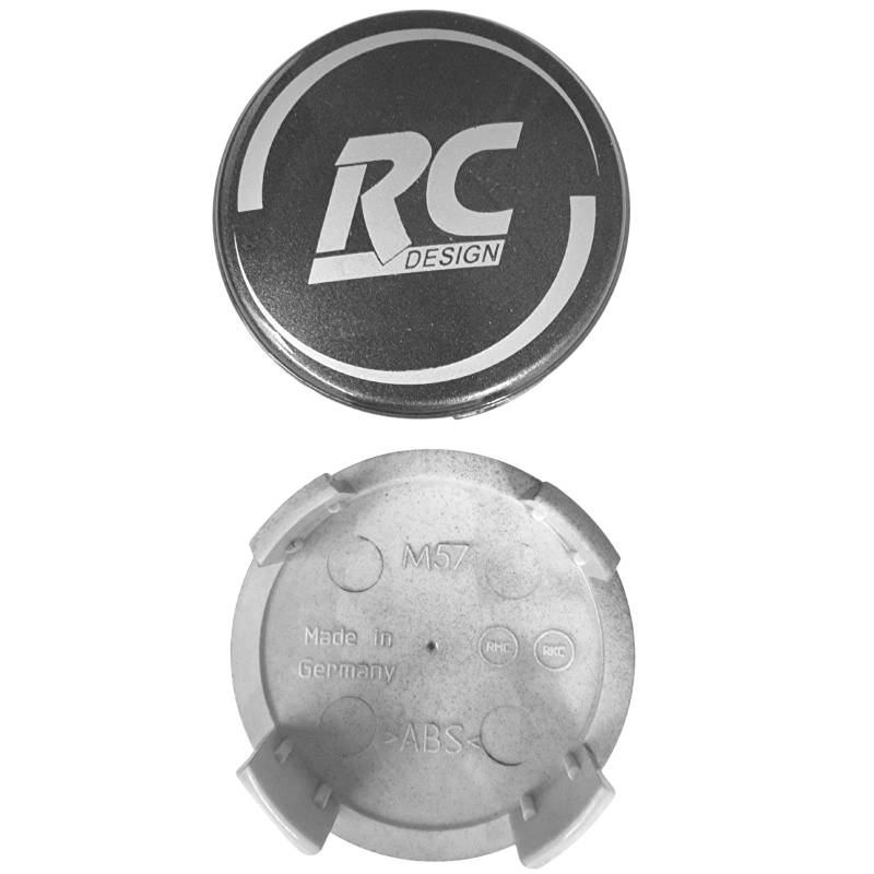 4 Stück Original RC Nabendeckel 57mm Grau Glänzend EM198 4er-Set Nabenkappen Felgenkappen Radnabenkappen Nabenabdeckungen Felgennabenabdeckungen Radnabenabdeckungen Felgennabendeckel Radnabendeckel von AutoPremiumTeile