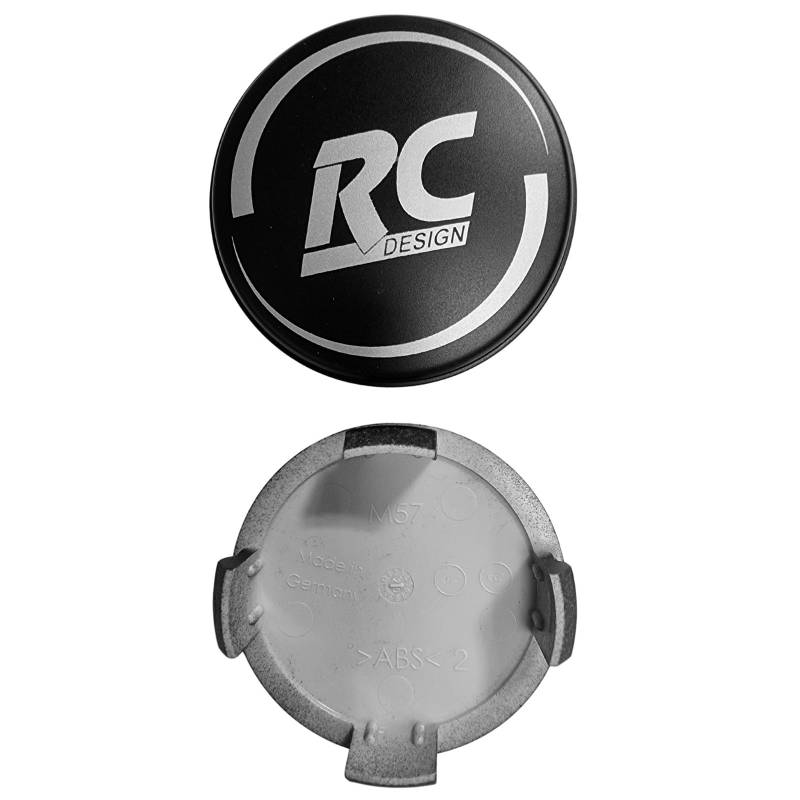 4 Stück Original RC Nabendeckel 57mm Schwarz Matt EM199 4er-Set Nabenkappen Felgenkappen Radnabenkappen Nabenabdeckungen Felgennabenabdeckungen Radnabenabdeckungen Felgennabendeckel Radnabendeckel von AutoPremiumTeile
