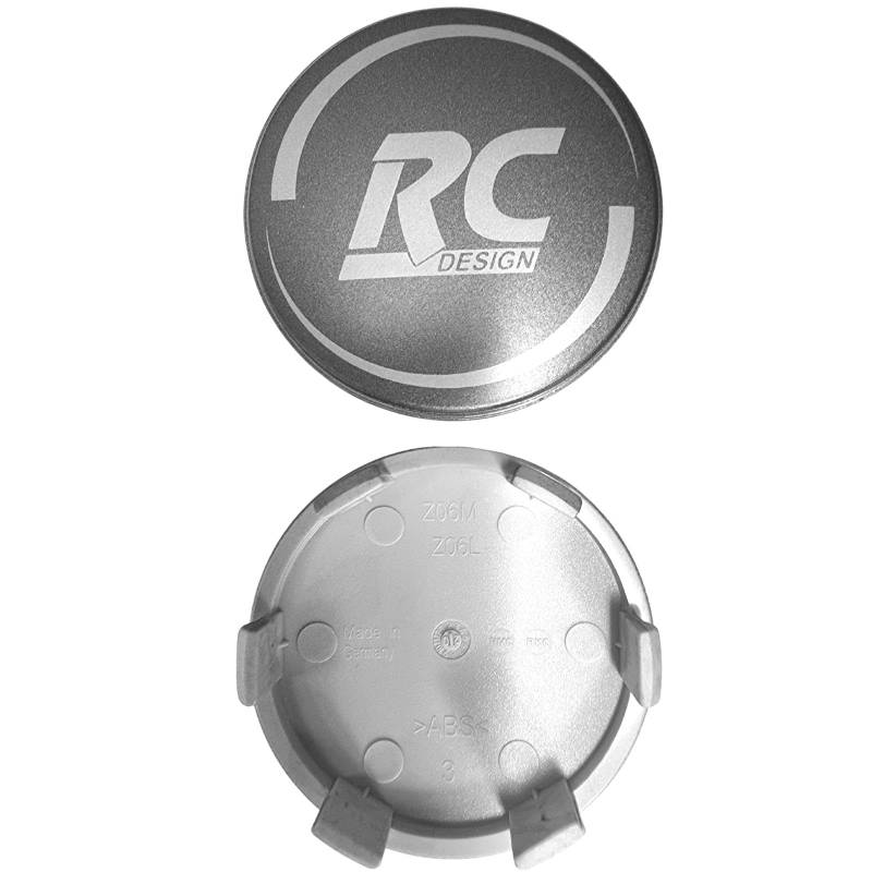 4 Stück Original RC Nabendeckel 60mm Grau Matt EM195 4er-Set Nabenkappen Felgenkappen Radnabenkappen Nabenabdeckungen Felgennabenabdeckungen Radnabenabdeckungen Felgennabendeckel Radnabendeckel von AutoPremiumTeile