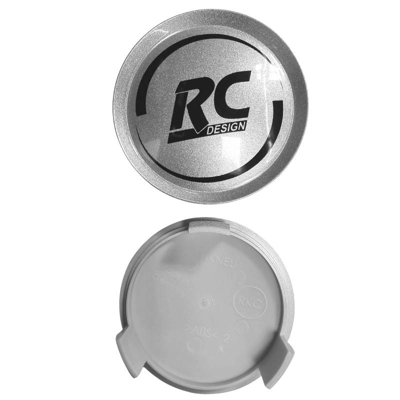 4 Stück Original RC Nabendeckel 75mm 4er Satz 4er Set Felgendeckel Felgenkappen Nabenkappen Nabenabdeckung Radnabendeckel Raddeckel EM191 (Silber Glänzend (3-Krallen)) von AutoPremiumTeile