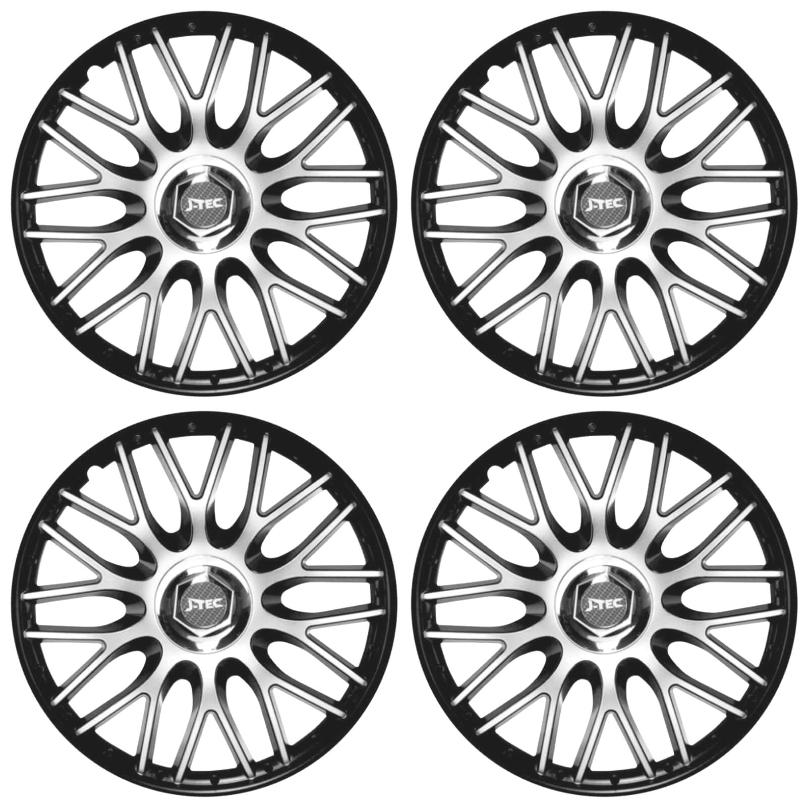 Premium Radkappen 14 Zoll in Schwarz-Silber-Matt mit Chromnabe 4er-Satz hochwertige Radzierblenden für PKW-Stahlfelgen Radblenden-Zweifarbig Radabdeckungen Raddeckel Zierblenden Zierkappen 4 Stück Premium Radkappen 14 Zoll in Schwarz-Silber-Matt mit Chromnabe 4er-Satz hochwertige Radzierblenden für PKW-Stahlfelgen Radblenden-Zweifarbig Radabdeckungen Raddeckel Zierblenden Zierkappen 4 Stück von AutoPremiumTeile