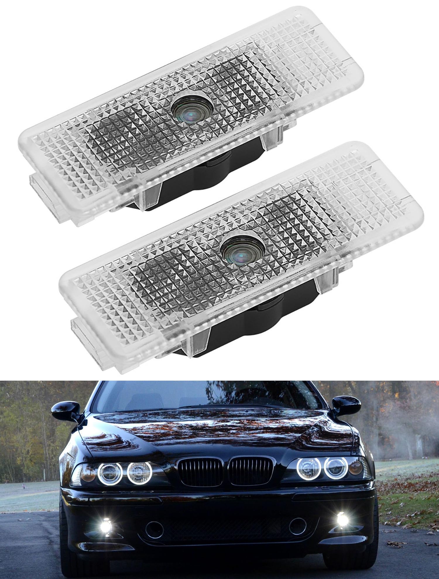 AutoQi Willkommenslicht Für BMW 5er E39 X5 E53 Z8 E52 Lampe, LED M-Power Projektor Einstiegsbeleuchtung Logo Laser Türlicht, 2 Stk AutoQi Willkommenslicht Für BMW 5er E39 X5 E53 Z8 E52 Lampe, LED M-Power Projektor Einstiegsbeleuchtung Logo Laser Türlicht, 2 Stk von AutoQi