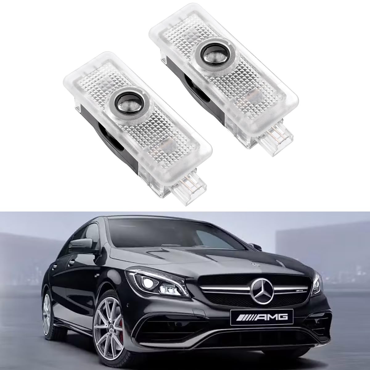 AutoQi Für Mercedes CLA C117 X117 CLS C218 X218 Coupe C205 C207 Cabrio A205 A207 LED AMG Projektor Einstiegsbeleuchtung Laser Logo Türlicht, 2 STK AutoQi Für Mercedes CLA C117 X117 CLS C218 X218 Coupe C205 C207 Cabrio A205 A207 LED AMG Projektor Einstiegsbeleuchtung Laser Logo Türlicht, 2 STK von AutoQi