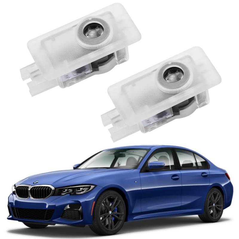 AutoQi Willkommenslicht für BMW F40 F44 G42 G20 G21 G22 G23 X1 U11 iX1 LED Projektor Logo Einstiegsbeleuchtung Laser Türlicht, 2 Stk von AutoQi