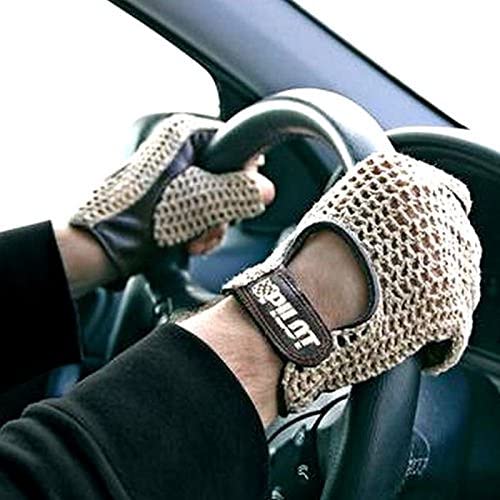 Autofahrer Handschuhe KFZ Auto Fahrerhandschuhe Retro Vintage Lammleder Leder Braun Gr. XL von AutoScheich