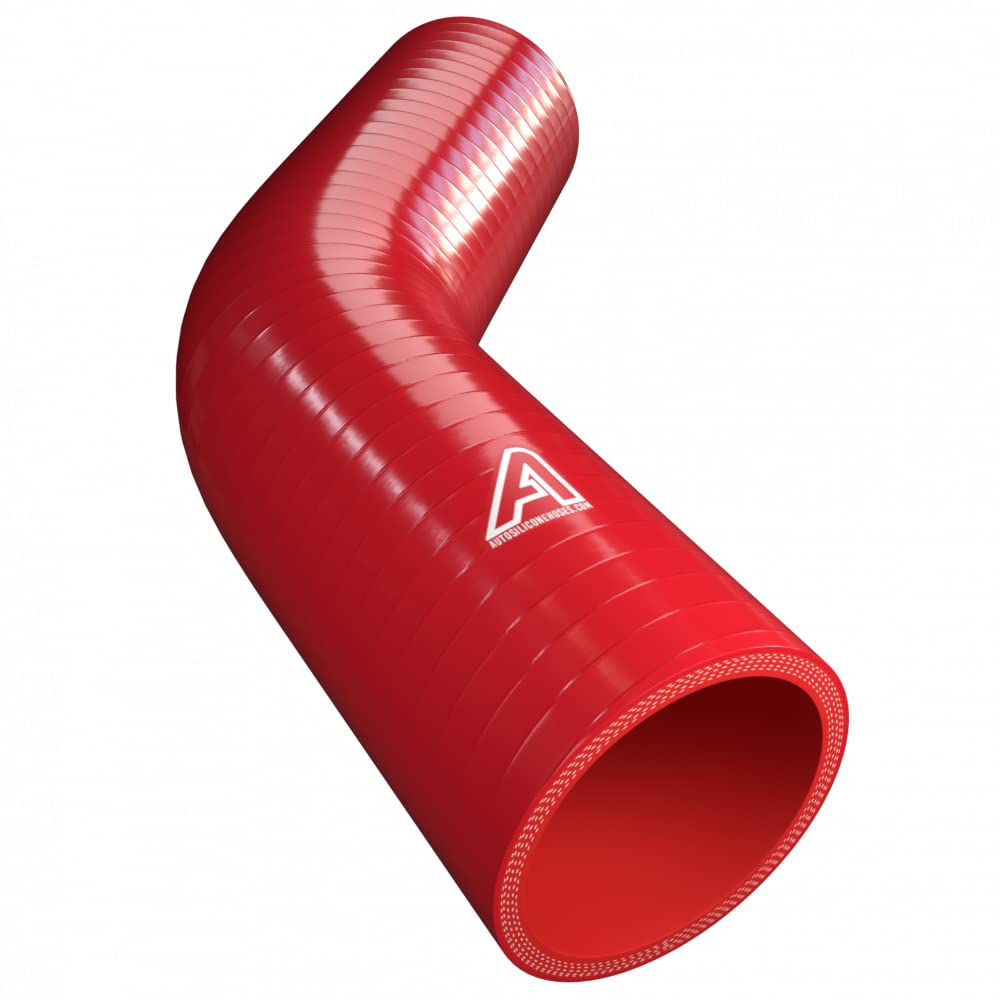 57 mm ID rot 45 Grad Silikon Ellenbogen Schlauch – autosiliconehoses 57 mm ID rot 45 Grad Silikon Ellenbogen Schlauch – autosiliconehoses von AutoSiliconeHoses.com