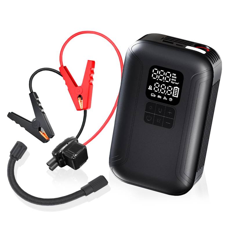 AutoSky Tragbare 2-in-1-Starthilfe mit Reifenfüller – das perfekte Notfall-Set für Ihr Fahrzeug. von AutoSky