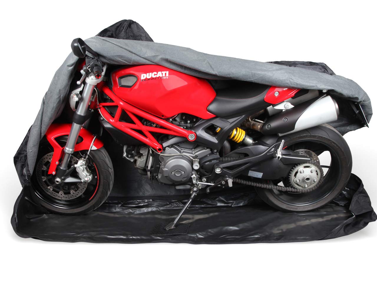 Premium Motorrad Abdeckung Cover für Sommer & Winter Abdeckplane in 600D Oxford für Indoor & Outdoor | sehr stabil & reißfest von M bis XXL Extra Soft Vlies innen L von Autoabdeckung