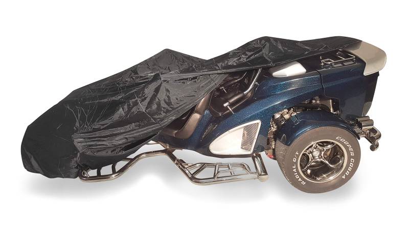 Autoabdeckung Trikeabdeckung Trikeplane Plane Garage für Trike, Schwarz, Wasserdicht, PVC von Autoabdeckung