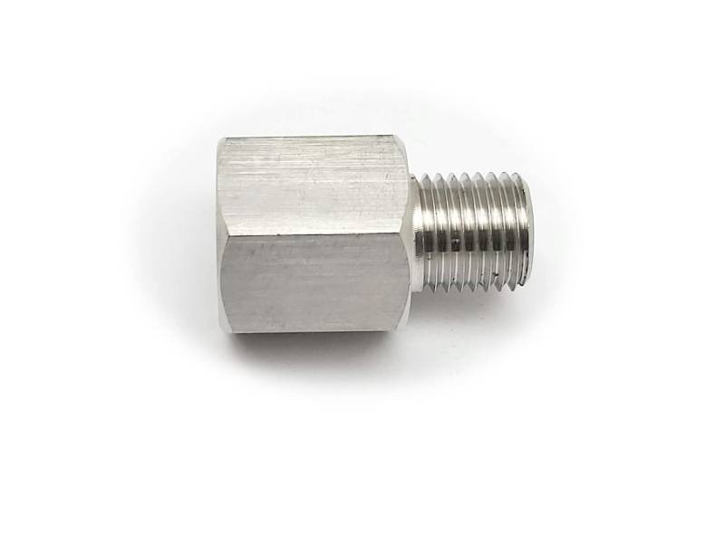 Autobahn88 Edelstahl Sensor Adapter - M18 x1,5 Buchse auf M18 x1,5 Stecker, Hex 22 von Autobahn88