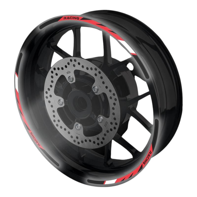 Autobahn88 Motorrad 17 Zoll Felgenaufkleber Kit kompatibel mit Honda CB 919 Hornet 900 (2002-2007) (Stil: Hornet-Gelb) von Autobahn88