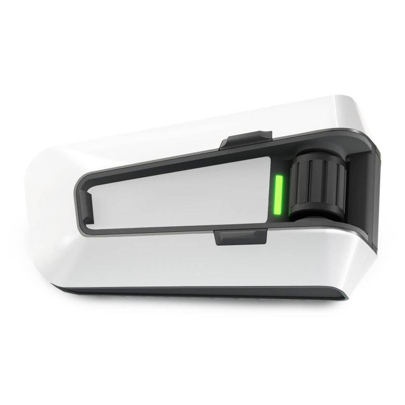 Autobahn88 Motorrad Bluetooth Headset Schutzhülle Skin Decal Kit Kompatibel mit Cardo Packtalk Edge (Stil: PE-Weiß) von Autobahn88