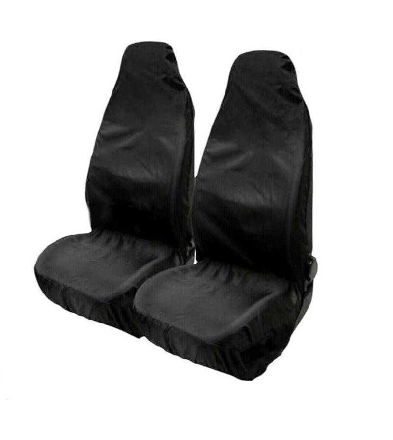 1+1 Werkstatt Sitzschöner Schwarz Schonbezüge Auto Bezüge Nylon Fahrersitz + Beifahrersitz Sitzpolsterschöner Neu OVP von Autobits