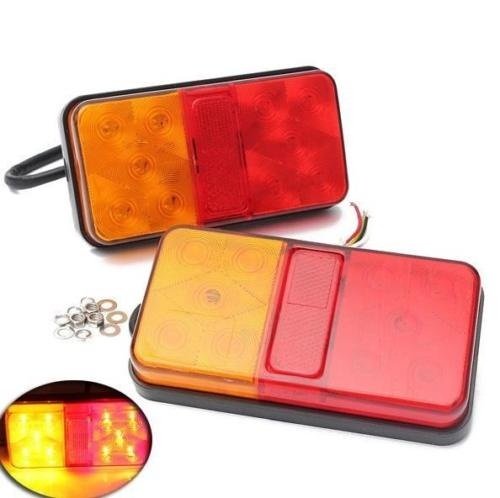 2x 12V LKW 10 LED Rückleuchten Satz Wohnwagen Anhänger Rücklicht Hochwertig Neu 2x 12V LKW 10 LED Rückleuchten Satz Wohnwagen Anhänger Rücklicht Hochwertig Neu von Autobits