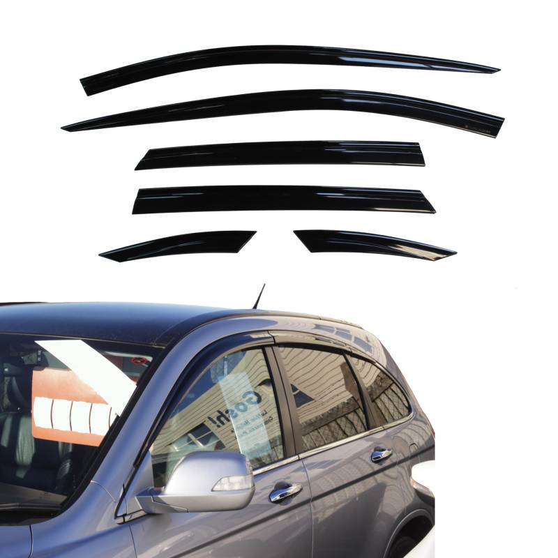 AUTO CLOVER Windabweiser Set für Honda CRV 2007-2012 (6 Stück) von AUTO CLOVER