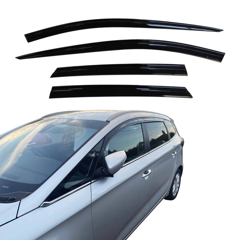 AUTO CLOVER Windabweiser Set für Kia Carens 2013+ (4-teilig) von AUTO CLOVER