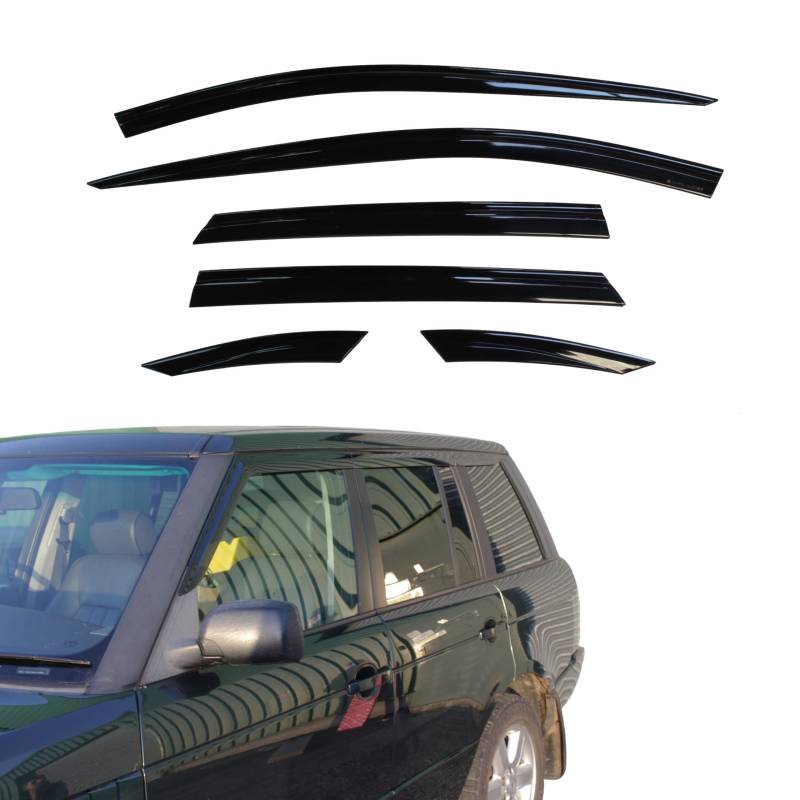 AUTO CLOVER Windabweiser-Set für Range Rover Vogue L322 (6-teilig) von AUTO CLOVER