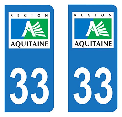 Autocollant-immatriculation Aufkleber Nummernschild 33 Gironde von Autocollant-immatriculation
