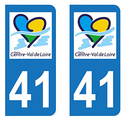 Autocollant-immatriculation Aufkleber für Nummernschild, 41 – Centre – Val de Loire von Autocollant-immatriculation