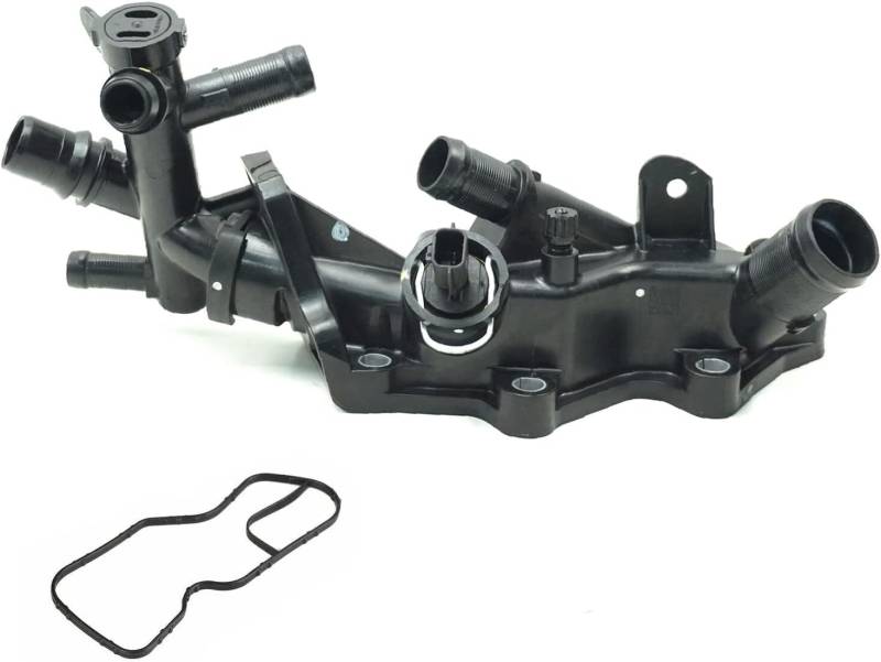 Autocraft Wasserthermostat Gehäuse mit Dichtung kompatibel für CAPTUR CLIO 4 KADJAR KANGOO MEGANE SCENIC THALIA TWINGO DACIA LOGAN 2 LODGY DUSTER DOKKER SANDERO MICRA V OEM: 110608635R von Autocraft
