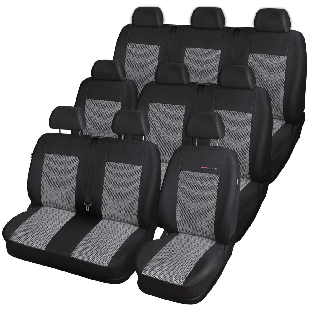 P2 Sitzbezüge für Ford Transit Custom BUS 9-Sitzer ab 2012, Grau P2 Sitzbezüge für Ford Transit Custom BUS 9-Sitzer ab 2012, Grau von Auto-Dekor