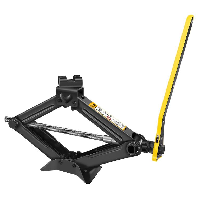 Scherenwagenheber, kompakter Wagenhebersatz 2 Tonnen/4409 LBS, 105 bis 385mm Hubbereich Wagenheber, tragbarer Reifenwechselsatz für Autos/SUVS/Sedans von Autofather