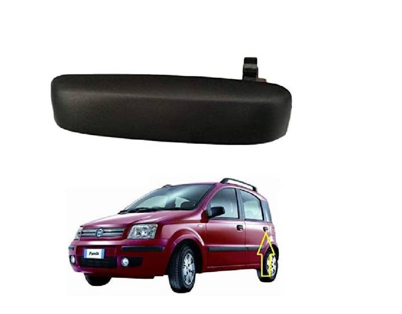 Türbeschlag außen schwarz hinten links for Panda 169 von Autoforniture italia