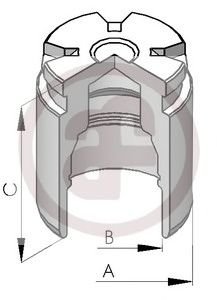 Autofren Seinsa D025120 Kolben, Bremssattel von Autofren Seinsa