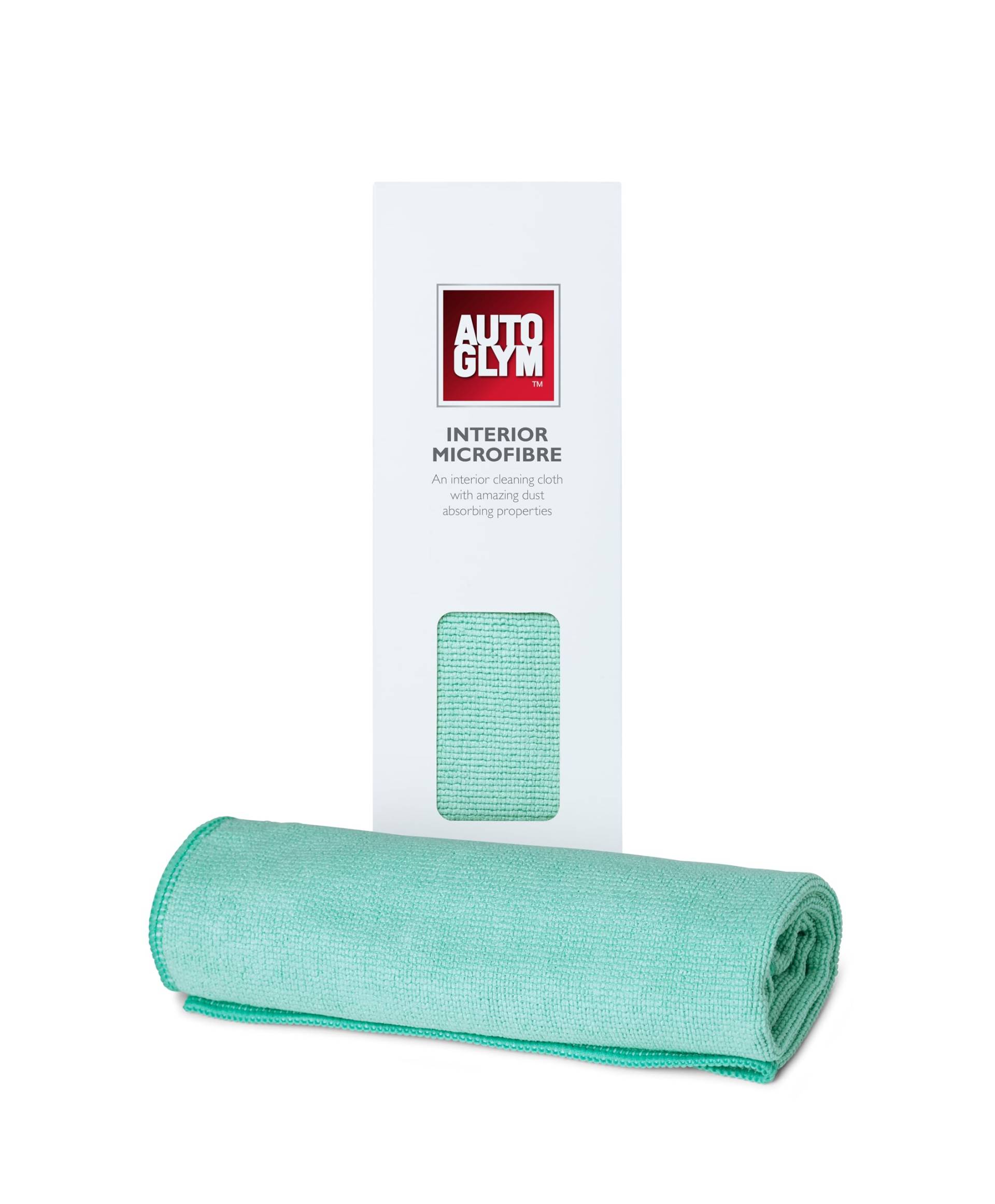 Autoglym Hi-Tech Microfasertuch für Auto-Innenbereiche, staubentfernendes, saugfähiges Auto-Reinigungstuch für Autopolitur & Finish in Fahrzeuginnenräumen, 40 x 40cm - Grün von Autoglym