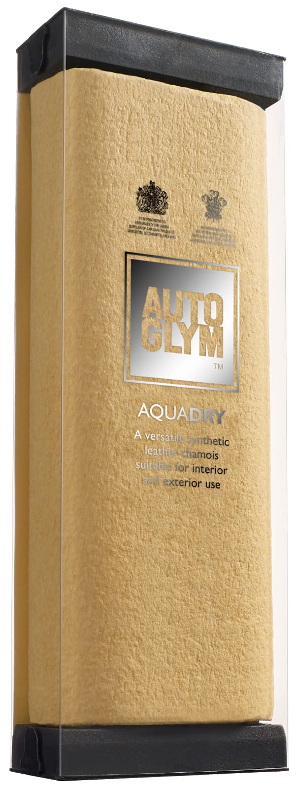 Autoglym Aqua Dry, Hi-Tech Kunstledertuch, besonders saugfähig, für die Autopolitur sowie für das Waschen und Wachsen von Fahrzeuginnen- und -außenräumen, 50 cm x 44 cm - Gold von Autoglym
