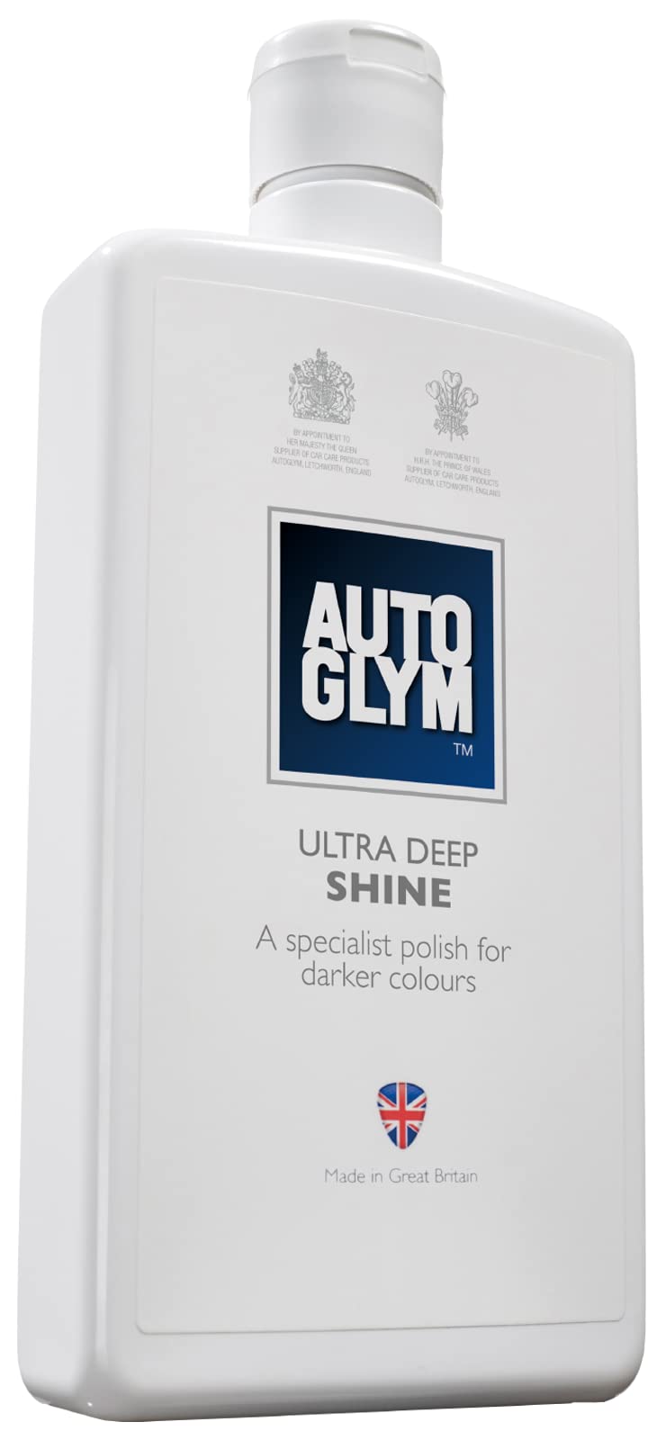 Autoglym Ultra Deep Shine, Tiefenglanz Autopolitur und Glanzschutz für die Autokarosserie, Entwickelt für Dunkle Farben, Entfernt Leichte Kratzer und Füllt Schrammen und Riefen - 500ml-Flasche von Autoglym