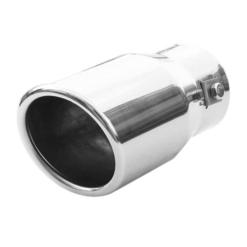 Auspuffblende Endrohr Universell Endstuck Auspuff Blende Schalldampf Sportauspuff Schalldampf Sport Tuning Optik Edelstahl Rund bis 55mm Chrom von Autohobby