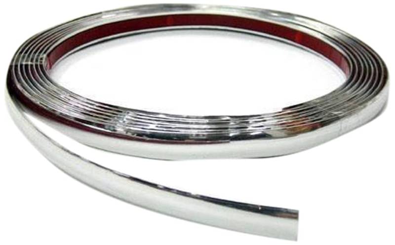 Zierleiste Chromleiste Auto Styling Strip 5m x 15mm Universal AutoHobby Chrom Selbstklebend Chromstreifen Flexibel Klebeband Leisten Aufkleber Silber von Autohobby