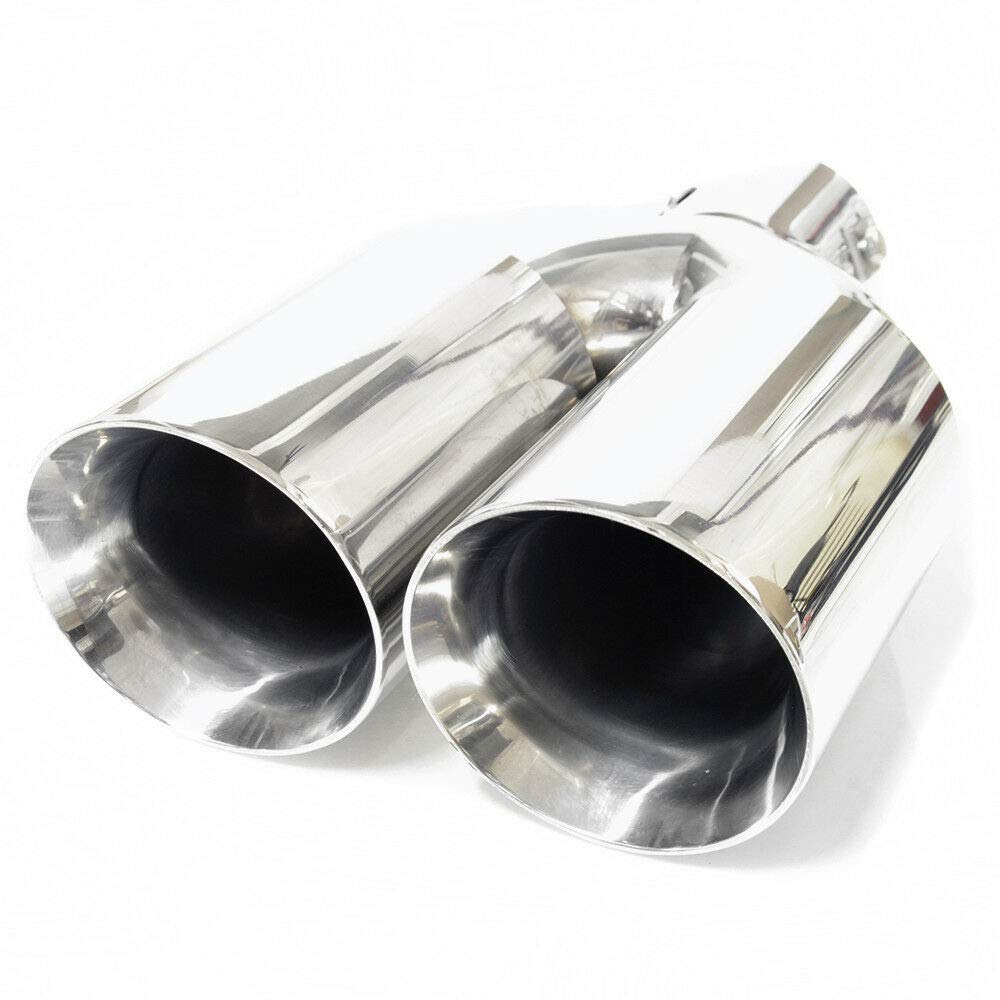 Doppel Auspuffblende Endrohr Endstuck Auspuff Blende Schalldampf Sportauspuff Universell Schalldampf Sport Tuning Optik Edelstahl Rund bis 57mm Chrom AutoHobby Doppel Auspuffblende Endrohr Endstuck Auspuff Blende Schalldampf Sportauspuff Universell Schalldampf Sport Tuning Optik Edelstahl Rund bis 57mm Chrom AutoHobby von Autohobby