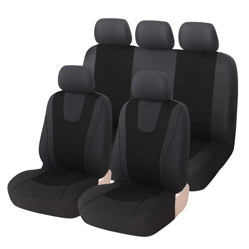Universal Auto Sitzbezüge Schonbezug Sitzauflage Sitzschoner Sitzschonbezug Autositzbezüge Sitzmatte Sitzkissen Universalgröße Schwarz von Autohobby