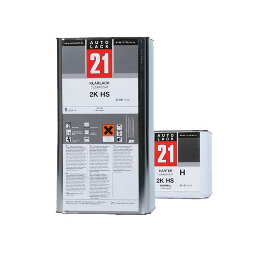 Autolack21 2K HS-Klarlack 5 Ltr. VOC + 2,5 Ltr. Härter Set von Autolack21