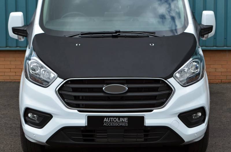 Autoline Accessories Motorhauben-BH/Protektor für Transit Custom (ab 2018), Schwarz von Autoline Accessories