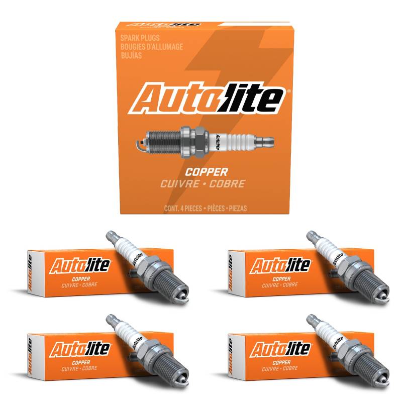 Autolite 3922 Kupferwiderstand, Auto-Ersatz-Zündkerzen (4 Stück) von Autolite