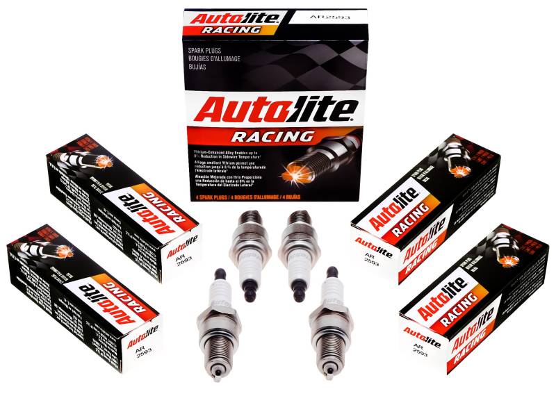 Autolite AR2593-4PK Hochleistungs-Zündkerze, nicht widerstandfähig, 4 Stück von Autolite