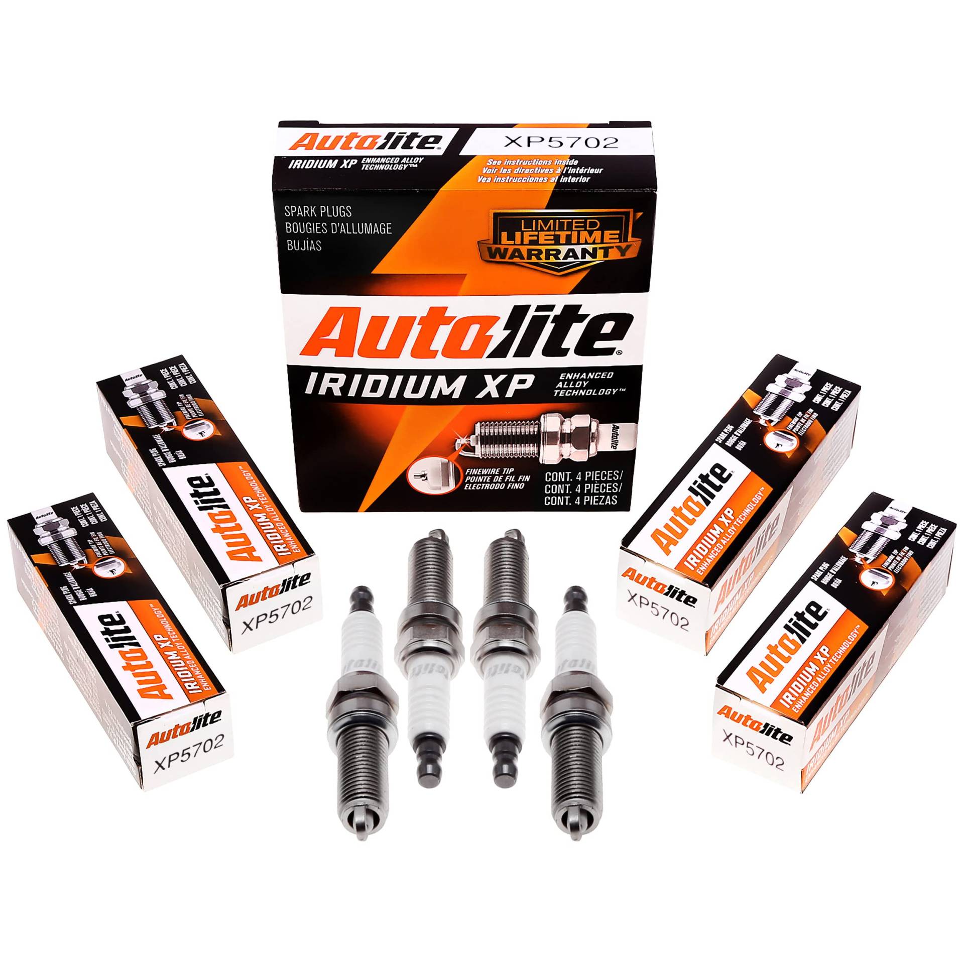 Autolite Iridium XP Automotive Ersatz-Zündkerzen, XP5702, 4 Stück von Autolite