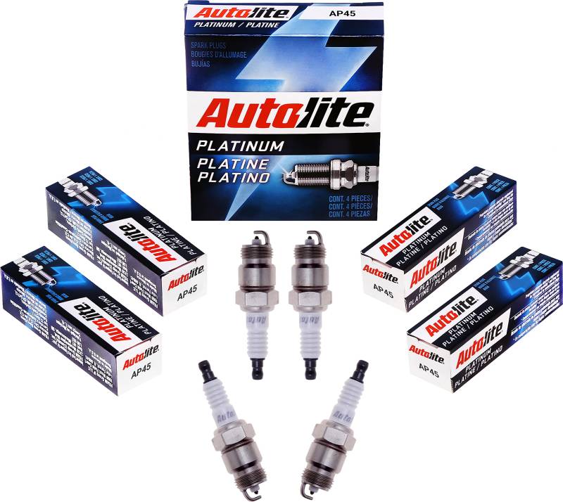 Autolite Platinum AP45 Ersatz-Zündkerzen, 4 Stück von Autolite