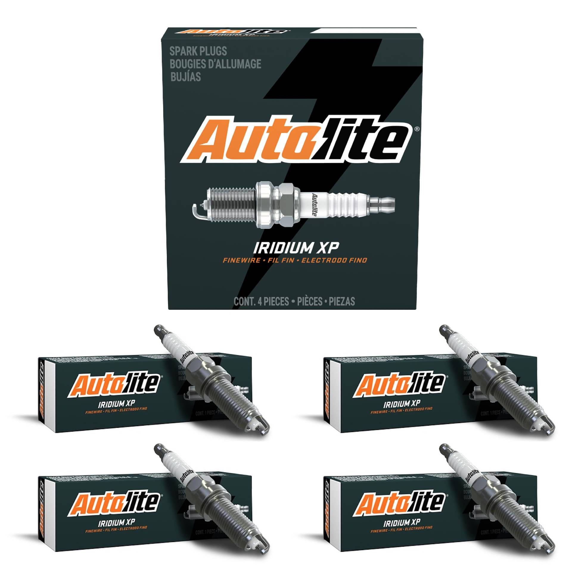 Autolite XP6083-4PK Iridium XP Zündkerze, 4 Stück von Autolite